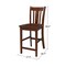 International Concepts Rectangle 30x48 Counter Ht Dining Table, 4 Counter Ht Stools, Espresso, 30 in W, 48 in L, 36 in H K581-3048-S102-4 - alternate 4